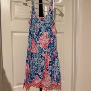 Lilly Pulitzer romper in Blue and Pink